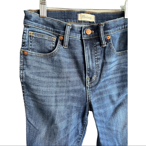 Madewell 10" High-Rise Skinny Jeans in Danny Wash: TENCEL™ Denim Edition Sz 26 - Picture 8 of 13